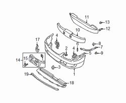 Mazda Millenia  Bumper cover nut | Mazda OEM Part Number B455-56-135