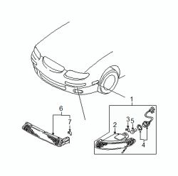Mazda Millenia Right Reflector | Mazda OEM Part Number T001-51-35Y