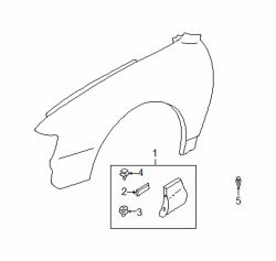 Mazda Millenia Right Molding | Mazda OEM Part Number T060-51-PJ0-4F