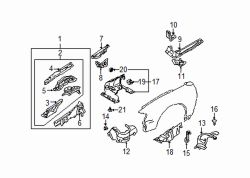 Mazda Millenia Right Insulator | Mazda OEM Part Number T006-56-321F