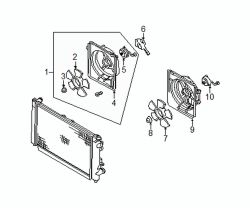 Mazda Millenia  Fan assy | Mazda OEM Part Number KL68-15-035
