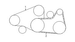 Mazda Millenia  Drive belt | Mazda OEM Part Number KFC8-15-907