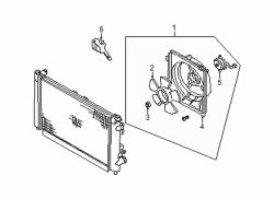 Mazda Millenia Left Fan assy | Mazda OEM Part Number KLP3-15-025