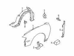 Mazda Millenia Left Seal plate fastener | Mazda OEM Part Number NA01-56-145