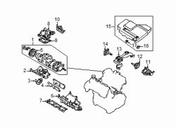 Mazda Millenia  Air bypass valve mount | Mazda OEM Part Number KJ01-13-Z66