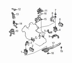 Mazda Millenia  Front mount brkt | Mazda OEM Part Number T001-39-021