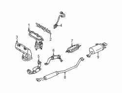 Mazda Millenia  Muffler & pipe | Mazda OEM Part Number KL14-40-100C