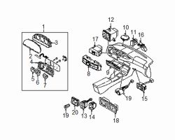 Mazda Millenia  Heater control | Mazda OEM Part Number TA01-61-190