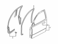 Mazda Millenia Left Weatherstrip retainer | Mazda OEM Part Number BC1D-58-762