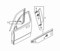 Mazda Millenia Right Belt w'strip clip | Mazda OEM Part Number T001-50-649A