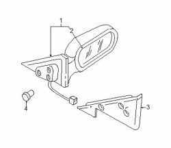 Mazda Millenia Right Mirror | Mazda OEM Part Number TB94-69-120G-PZ
