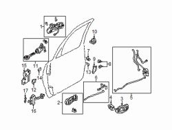Mazda Millenia Left Handle, inside | Mazda OEM Part Number T043-59-330A-80
