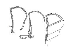 Mazda Millenia Right Weatherstrip clip | Mazda OEM Part Number BC1D-58-762