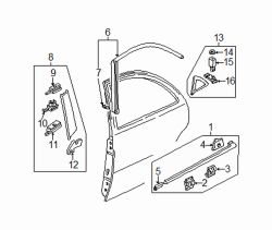 Mazda Millenia Right Corner trim | Mazda OEM Part Number T001-50-M30D