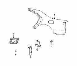 Mazda Millenia  Fuel door | Mazda OEM Part Number T001-42-410E