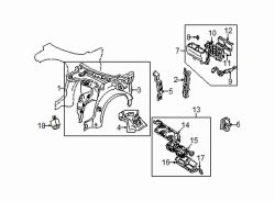 Mazda Millenia Left Inner panel | Mazda OEM Part Number T001-71-110E