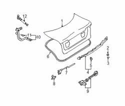 Mazda Millenia  Trunk lid tape | Mazda OEM Part Number G043-62-864A