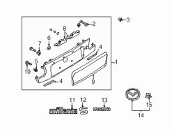 Mazda Millenia  Nameplate | Mazda OEM Part Number T034-51-721