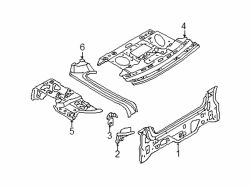 Mazda Millenia  Panel below lid | Mazda OEM Part Number T001-70-750D
