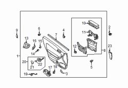 Mazda Millenia Left Knob | Mazda OEM Part Number T002-68-D15-80