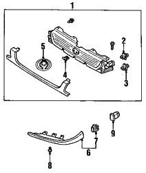 Mazda Protege Right Molding grommet | Mazda OEM Part Number BC1M-50-718