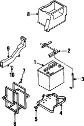 Mazda Protege  Duct | Mazda OEM Part Number BPD7-18-596A