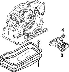 Mazda Protege  Oil pan gasket | Mazda OEM Part Number FU60-21-512B