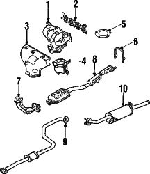 Mazda Protege  Converter | Mazda OEM Part Number Z502-20-500