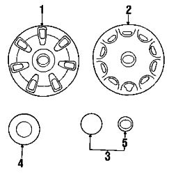 Mazda Protege  Wheel cover | Mazda OEM Part Number BC1D-37-170A