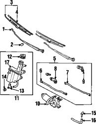 Mazda Protege Right Blade | Mazda OEM Part Number NC11-67-330-9U