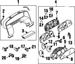 Mazda Protege  Bulb & socket | Mazda OEM Part Number B21N-55-431