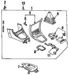 Mazda Protege  Trim panel | Mazda OEM Part Number BC1D-55-21XB-09