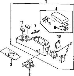 Mazda Protege  Lock | Mazda OEM Part Number BC1G-64-45YA