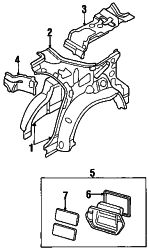Mazda Protege  Extractor gasket | Mazda OEM Part Number BJS7-51-922
