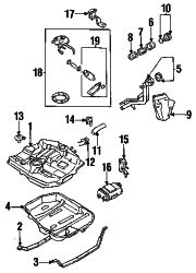 Mazda Protege  Vapor valve | Mazda OEM Part Number BC1M-42-980A