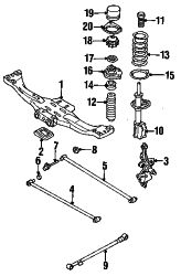 Mazda Protege Right Bumper | Mazda OEM Part Number B455-28-019