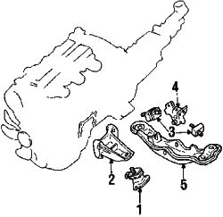 Mazda 929 Right Mount insulator | Mazda OEM Part Number H364-39-040