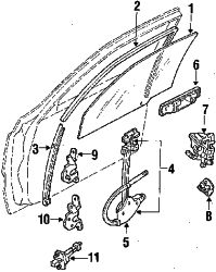 Mazda 929 Right Check strap | Mazda OEM Part Number H260-58-270A