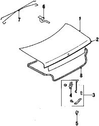 Mazda 929 Right Hinge | Mazda OEM Part Number H260-52-710E