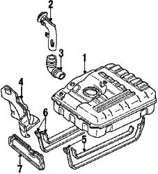 Mazda 929  Filler neck | Mazda OEM Part Number H260-42-241C