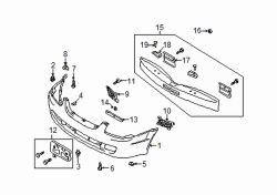 Mazda Protege  Bumper cover nut | Mazda OEM Part Number B455-56-135
