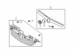 Mazda Protege  Grille clip | Mazda OEM Part Number B25F-50-714
