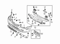 Mazda Protege5  Bumper cover screw | Mazda OEM Part Number 9CF6-00-516B