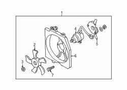 Mazda Protege5  Fan blade | Mazda OEM Part Number RF1S-15-140