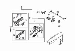 Mazda Protege Right Bumper bracket | Mazda OEM Part Number B25D-53-335A