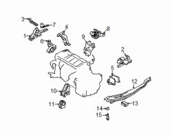 Mazda Protege  Lower mount | Mazda OEM Part Number B25D-39-050C
