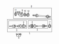 Mazda Protege  Support bracket | Mazda OEM Part Number F055-25-741A