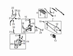 Mazda Protege5 Right Washer nozzle | Mazda OEM Part Number BJ0F-67-510B