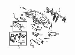 Mazda Protege  Instrument panel collar | Mazda OEM Part Number BJ0J-60-404A