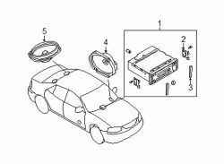 Mazda Protege  Radio | Mazda OEM Part Number BL8D-66-9S0A